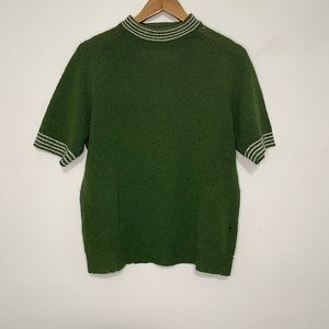 100% Virgin Wool Green Sweater
